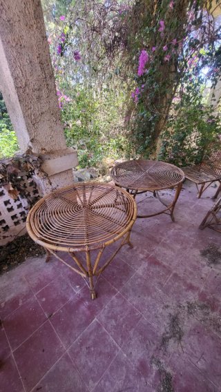 Conjunto Sillas y sofas  Terraza Bambú Vintage.