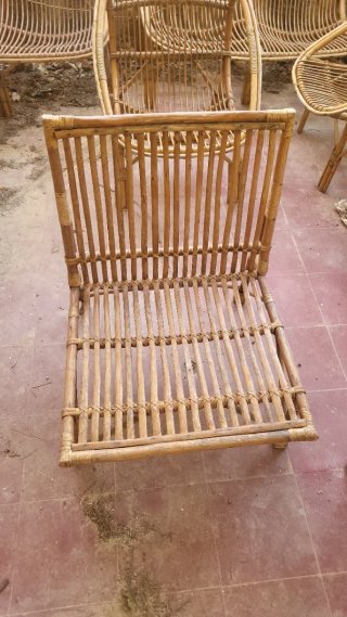 Conjunto Sillas y sofas  Terraza Bambú Vintage.