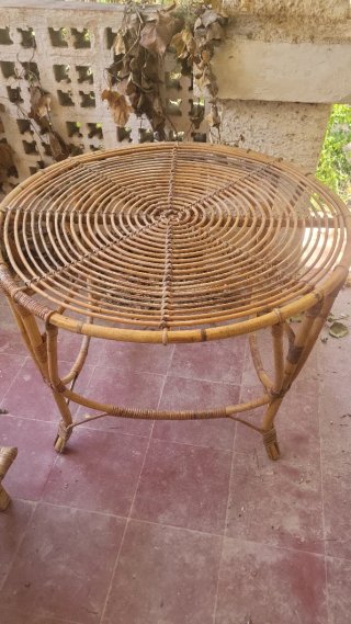 Conjunto Sillas y sofas  Terraza Bambú Vintage.