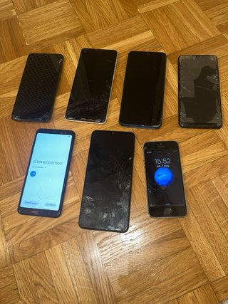 Lote de 7 Smartphone per riparazione o ricambi