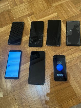 Lote de 7 Smartphone per riparazione o ricambi