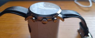 Reloj Fossil Townsman Hombre Negro/Plata