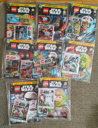 Lote 68 Revistas Lego Star Wars todas las épocas