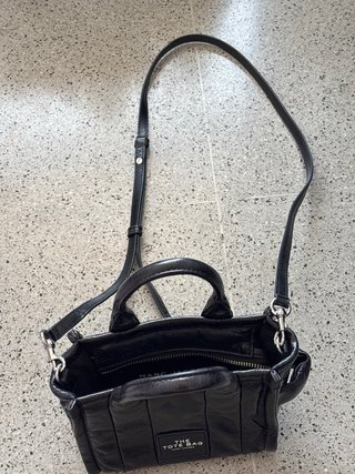 Marc Jacobs The Tote Bag Mini Crinkle Negro