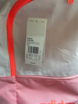 Mochila Adidas Rosa y Blanca