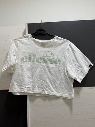 Camiseta Ellesse Blanca Crop Top
