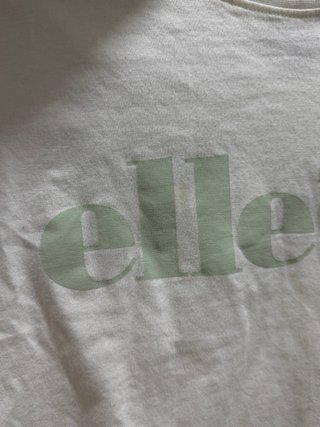 Camiseta Ellesse Blanca Crop Top