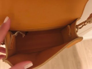 Bolso bandolera Parfois camel/cuero apenas usado