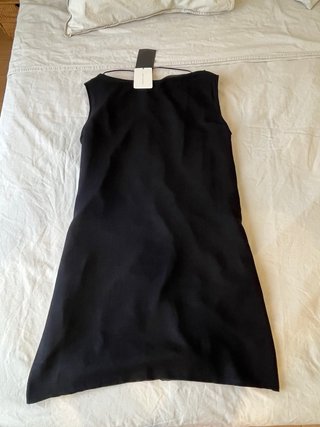 Vestido Zara volantes negro talla M