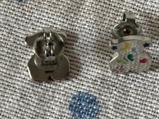 Pendientes Oso Tous Negro Multicolor