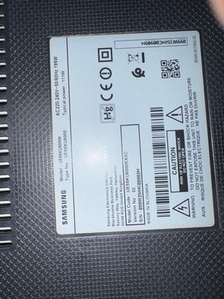 Samsung TV 55 pulgadas con mucho uso
