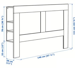 Cabecero IKEA Brimnes 140cm Blanco