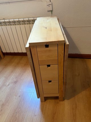 Mesa IKEA NORDEN alas abatibles y 6 cajones