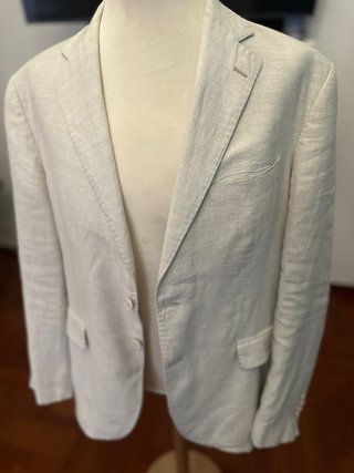Giacca Uomo Fellini 100% Lino Made in Italy Beige