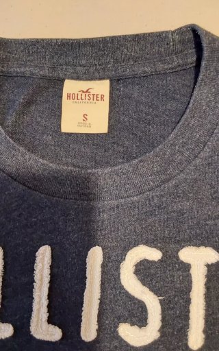 2 Camisetas Hollister Azul y Blanca