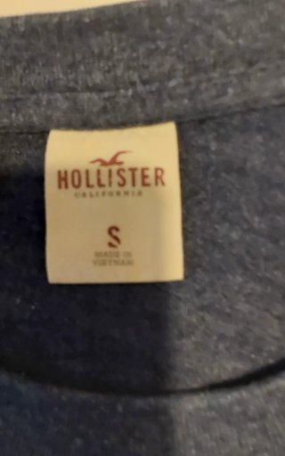 2 Camisetas Hollister Azul y Blanca