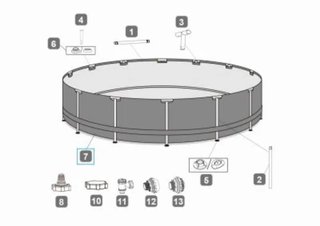 Repuesto Lona Bestway Piscina LINER 610x132 cm