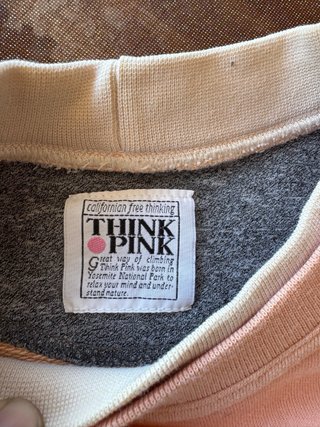 Felpa Vintage Think Pink Californian Free