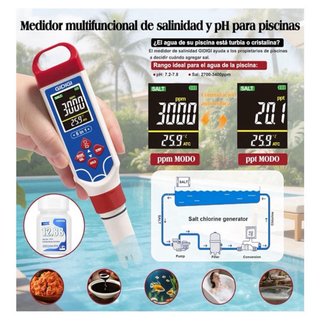 Medidor pH Piscina 5 en 1 GIDIGI