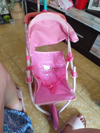 Cochecito de bebé rosa