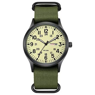 Reloj Estilo Militar Correa Nato Verde