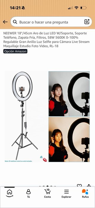 Aro de Luz Neewer 48cm