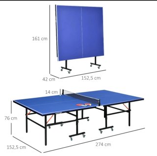 Mesa Ping Pong Plegable con Ruedas