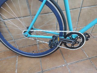 Bicicleta Fixie Azul Lista para Usar