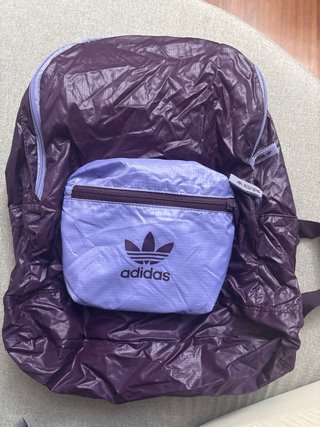 Mochila Plegable Adidas Morada