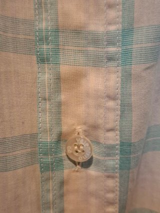 Camicia Valentino Uomo XL Cotone Panna/Verde