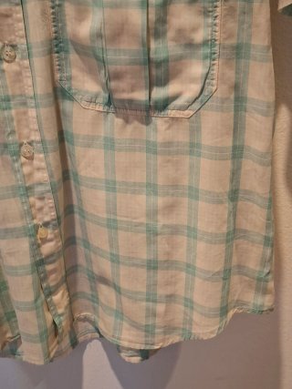 Camicia Valentino Uomo XL Cotone Panna/Verde