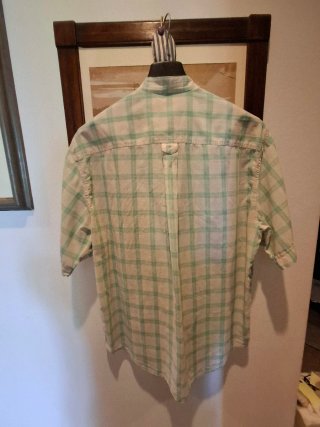 Camicia Valentino Uomo XL Cotone Panna/Verde