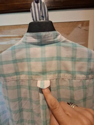 Camicia Valentino Uomo XL Cotone Panna/Verde