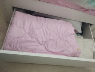 Cama con cajones convertible de individual a doble