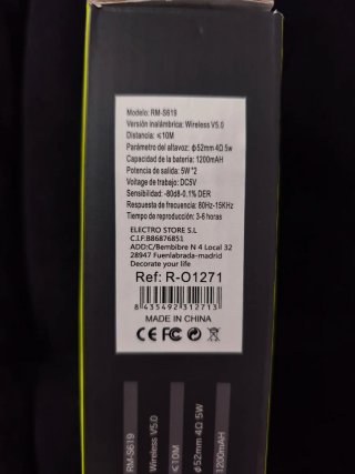 Barra de Sonido Bluetooth RM-S619