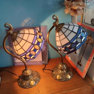 Lampade Tiffany Vintage in Ottone