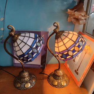 Lampade Tiffany Vintage in Ottone