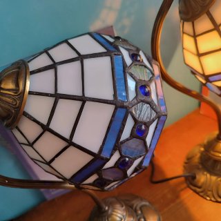 Lampade Tiffany Vintage in Ottone