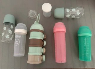 Lote Biberones y Porta Leche. Muy poco uso