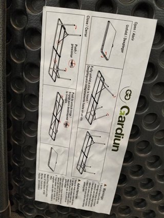 Mesa de resina plegable portátil Gardiun NT1800