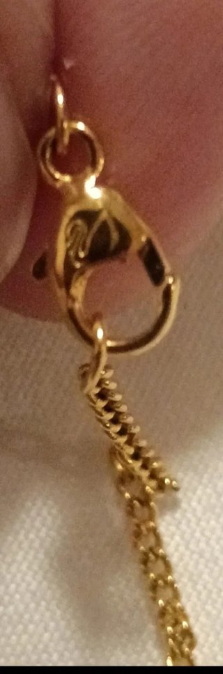 Collana Swarovski gatto con fiocco oro