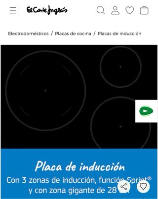 Vitrocerámica Inducción Balay Nueva