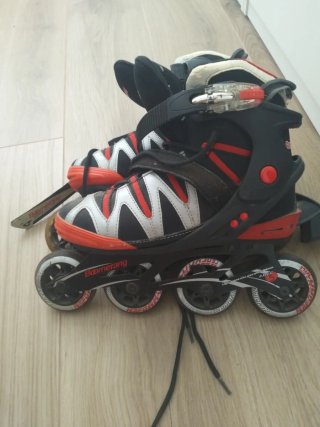 Patines en línea Boomerang Negro/Rojo