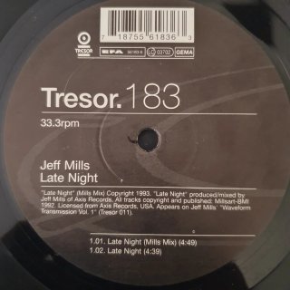 Vinilo Jeff Mills Late Night Tresor.183