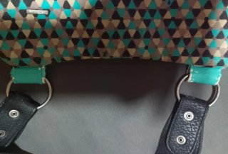 Bolso Skunkfunk Multicolor Triángulos