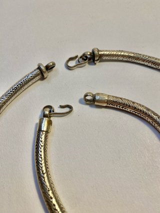 Papure Collana e Bracciale Snake Argento Vintage