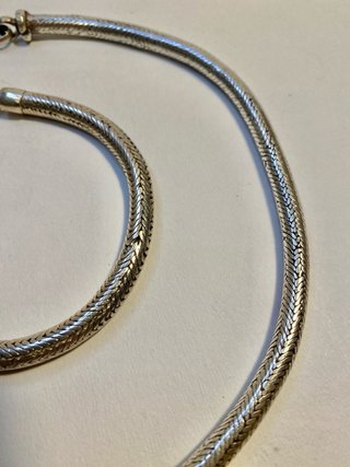 Papure Collana e Bracciale Snake Argento Vintage