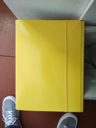Cartelline 3 lembi con elastico Giallo