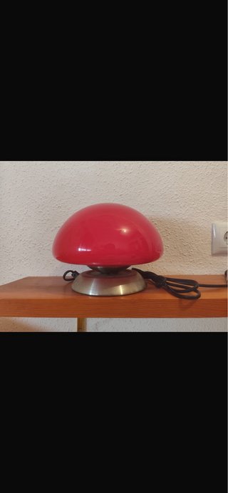 Lampada Touch Vintage Rossa e Argentata