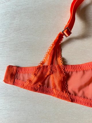La PERLA - Bra - Mesh Underwire Lingerie - Coral